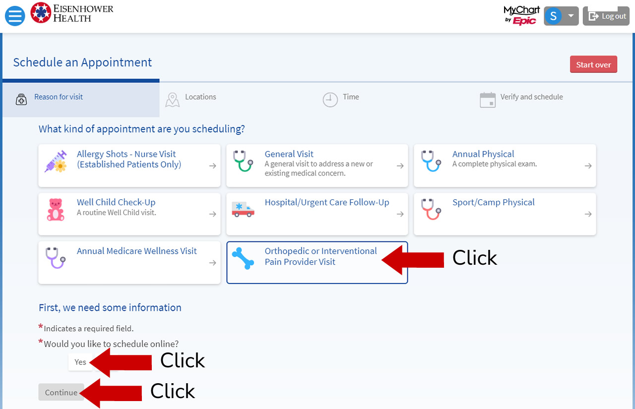 Schedule online appointment step 04