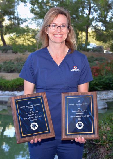 Jessica Truax 2017 Eisenhower Medical Center Nurse of the Year winner